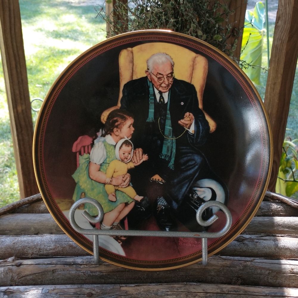 Norman Rockwell Tender Loving Care Collector's Edition Plate - Picture 2 of 5